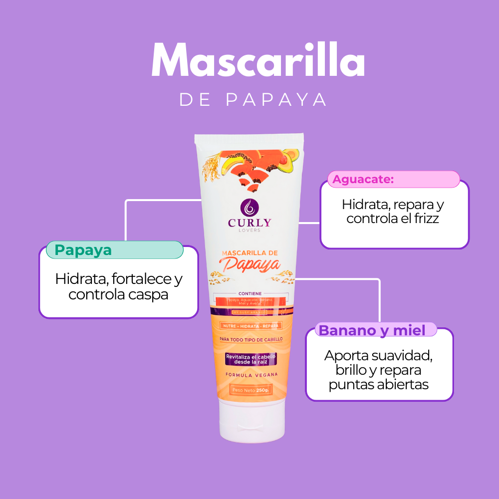 Mascarilla de Papaya Curly Lovers - Imagen 4