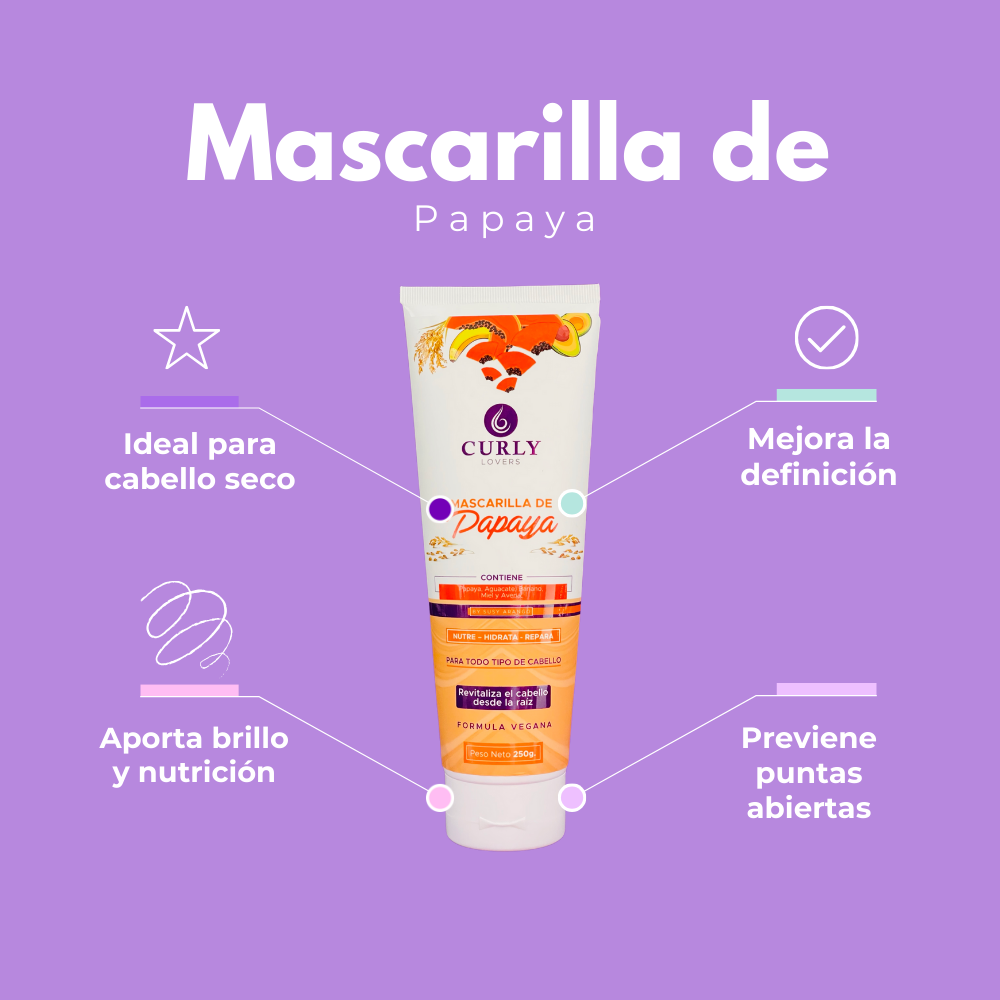 Mascarilla de Papaya Curly Lovers - Imagen 5