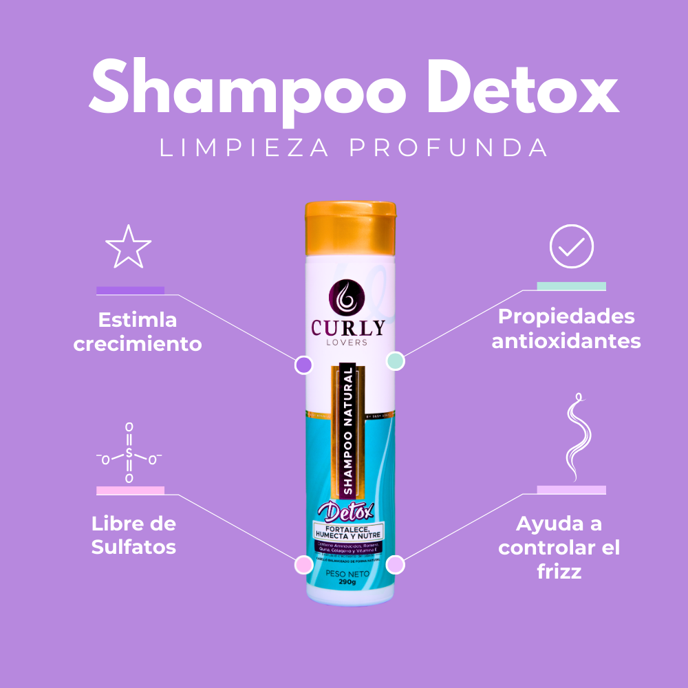 Shampoo Natural Detox Curly Lovers - Imagen 4