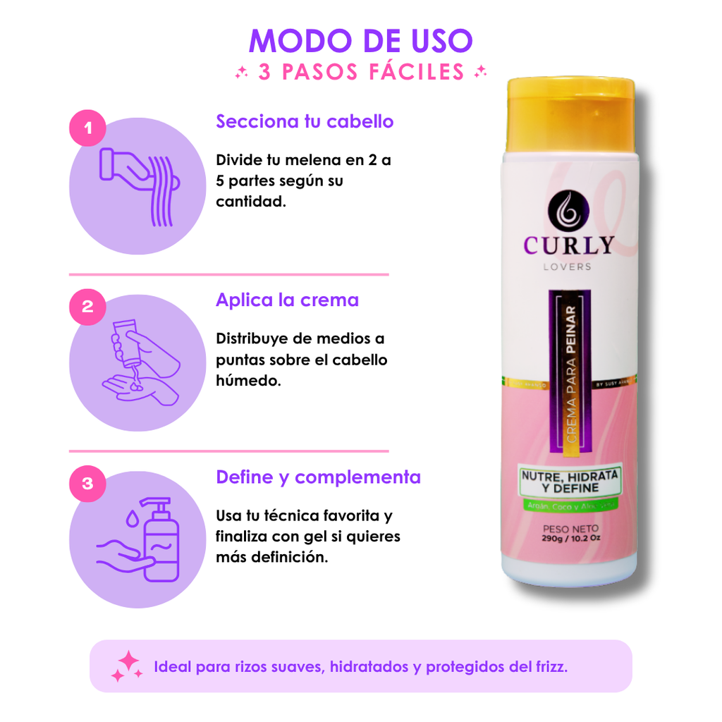 Crema para peinar Curly Lovers - Imagen 3