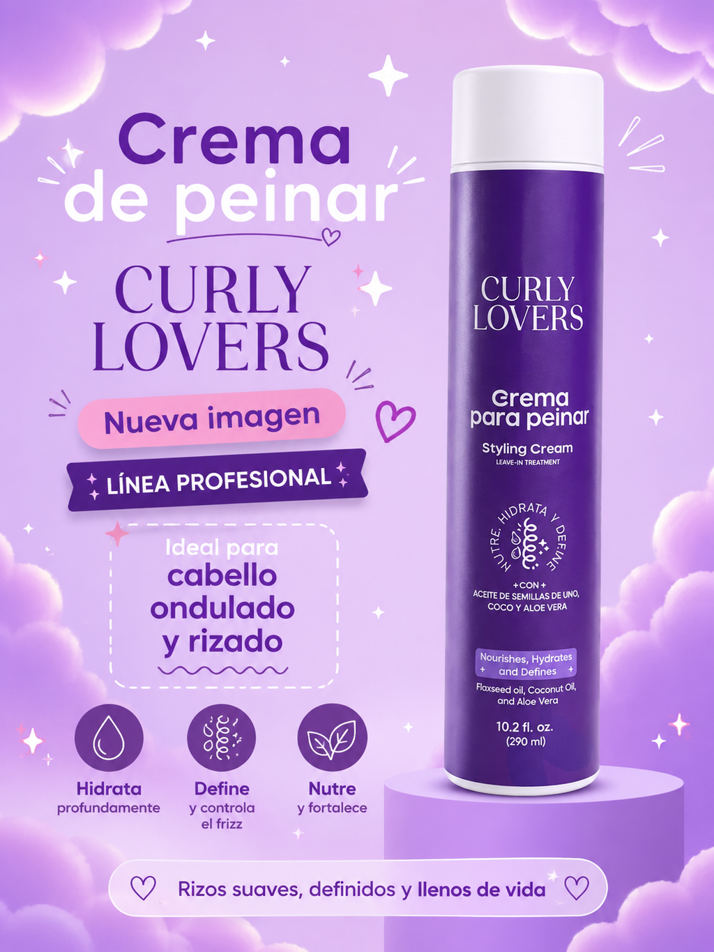 Crema para peinar Curly Lovers - Imagen 2