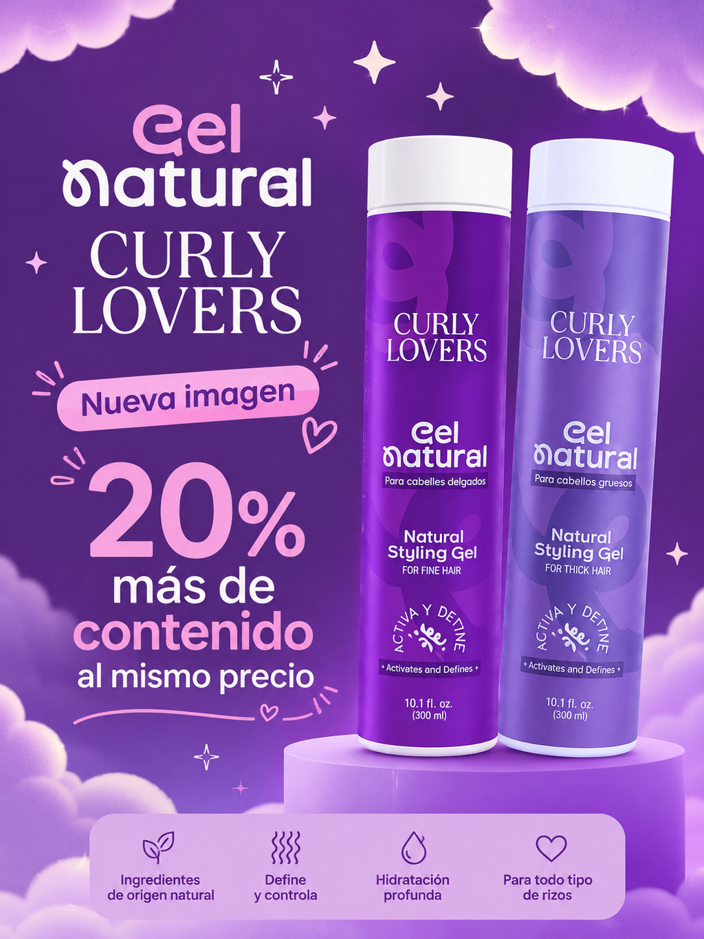 Gel Definidor Natural Curly Lovers - Imagen 2
