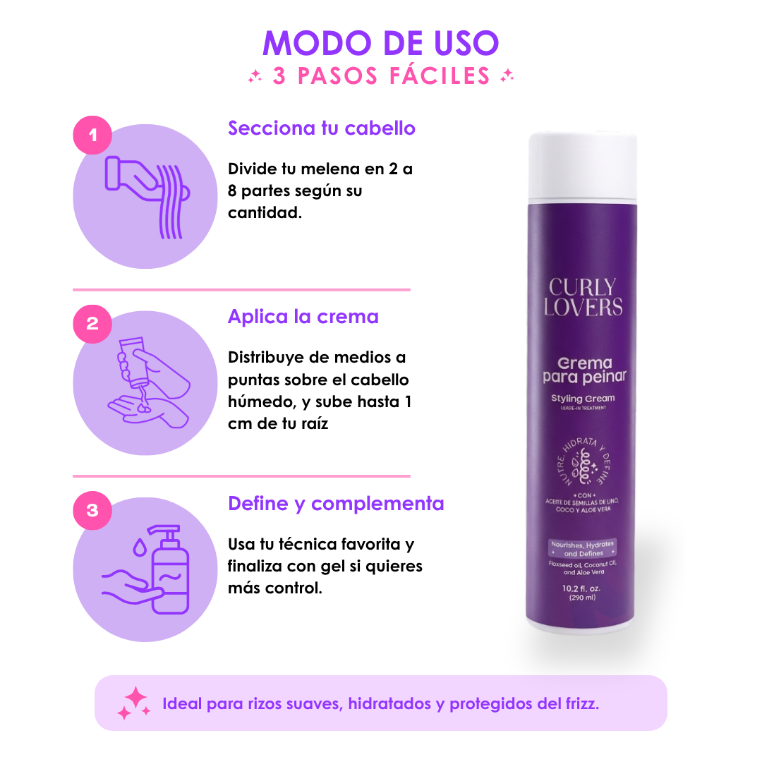 Crema para peinar Curly Lovers