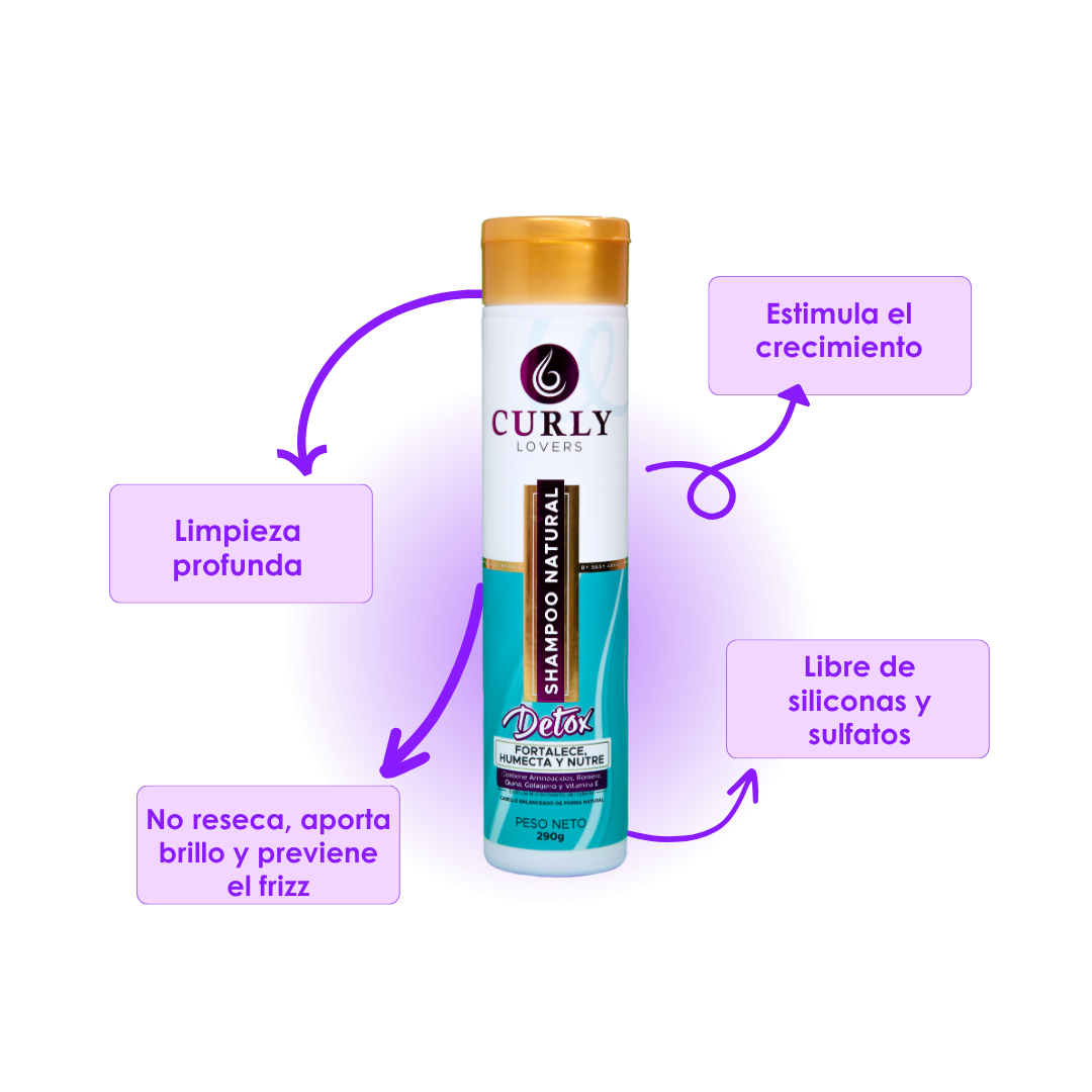 Shampoo Natural Detox Curly Lovers