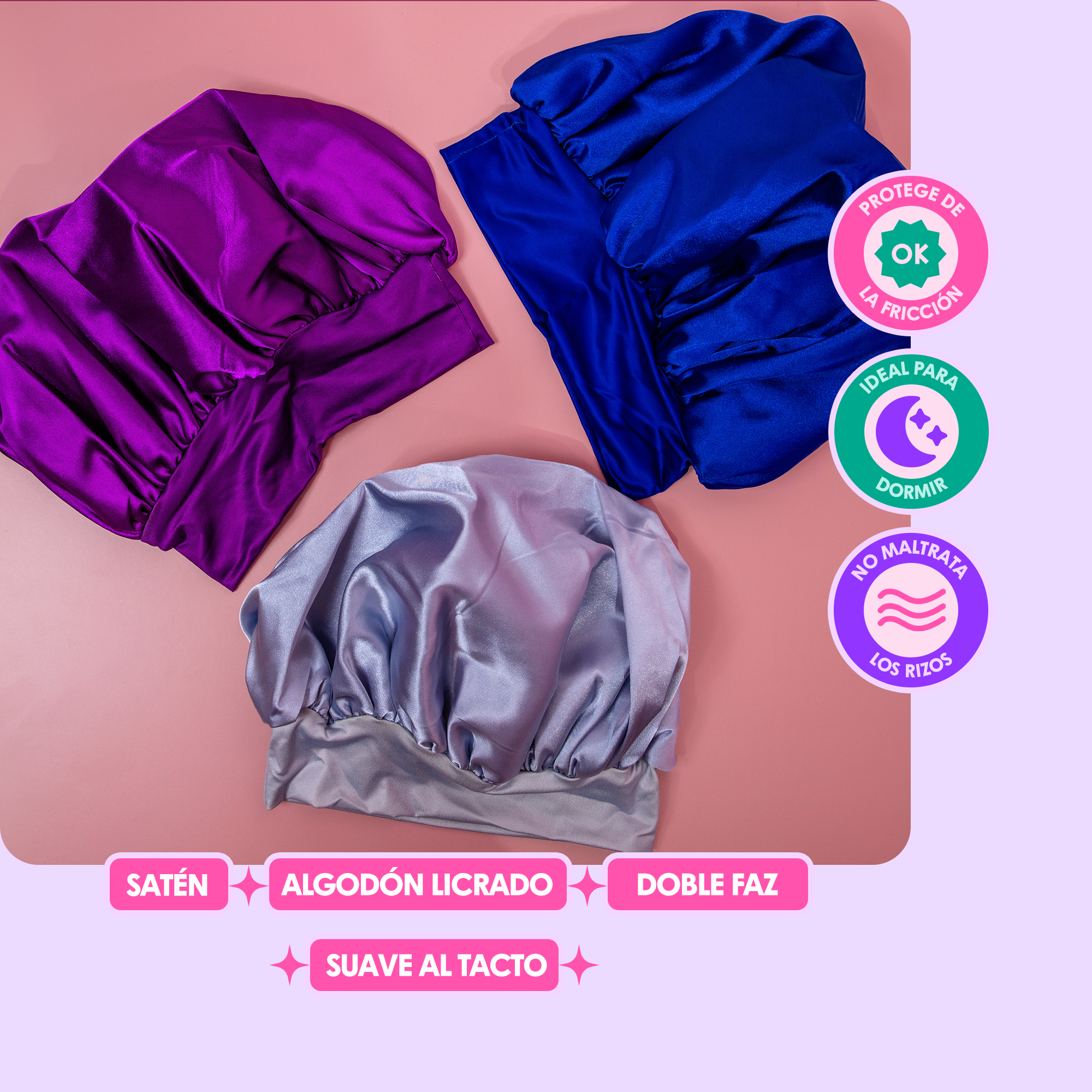 Gorro Satén para Dormir