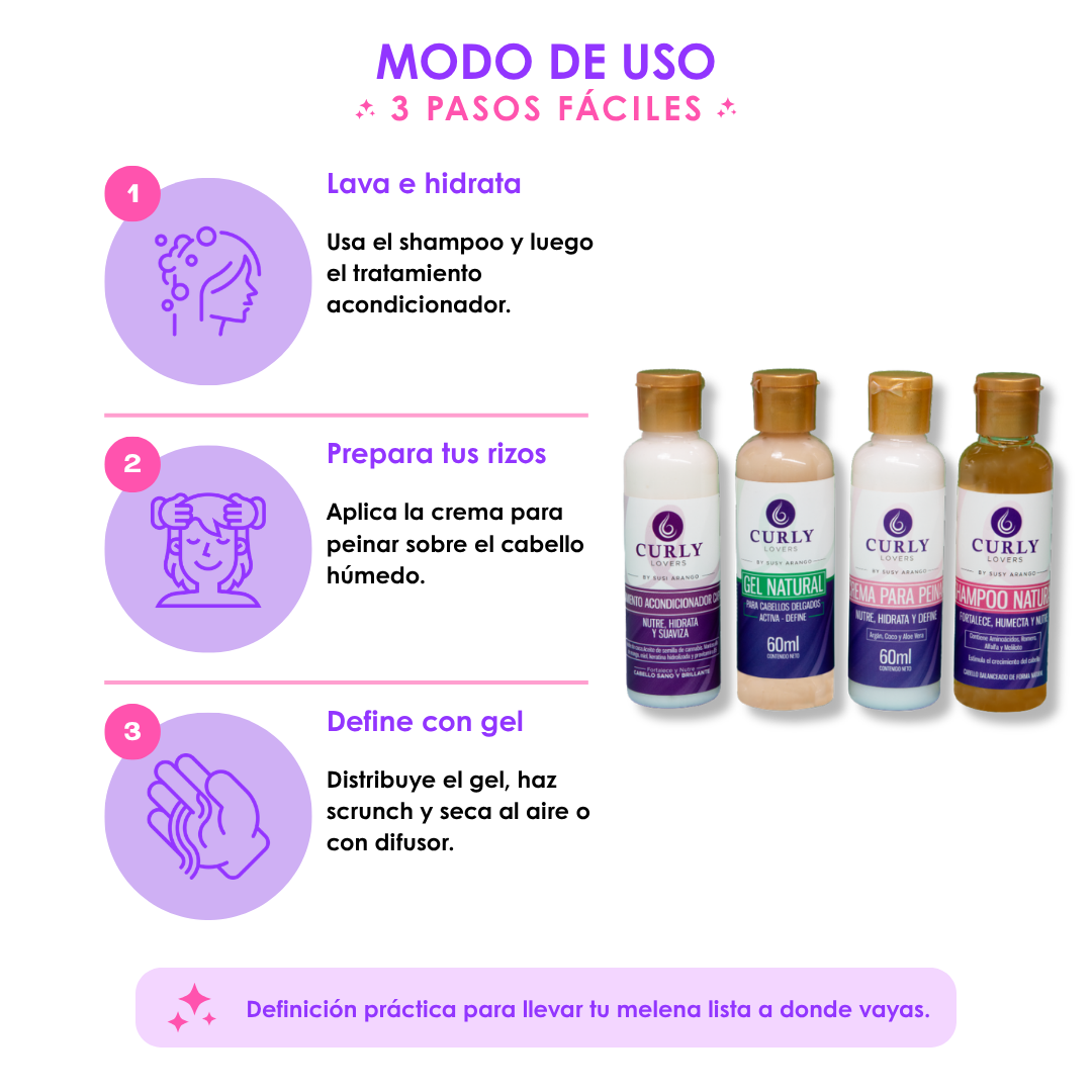 Kit Viajero Curly Lovers