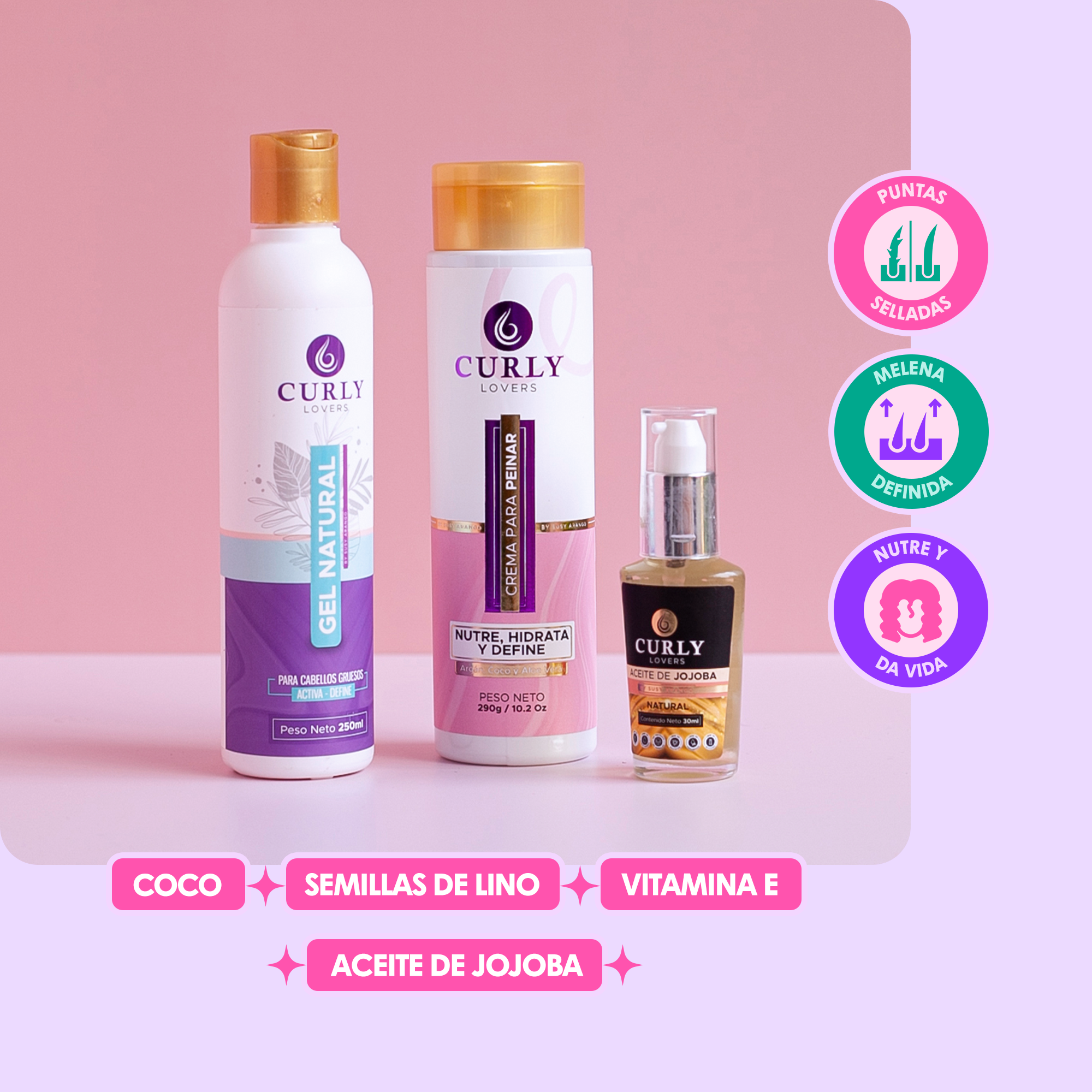 Kit melena definida cabello grueso