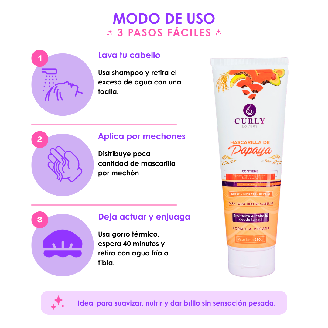 Mascarilla de Papaya Curly Lovers