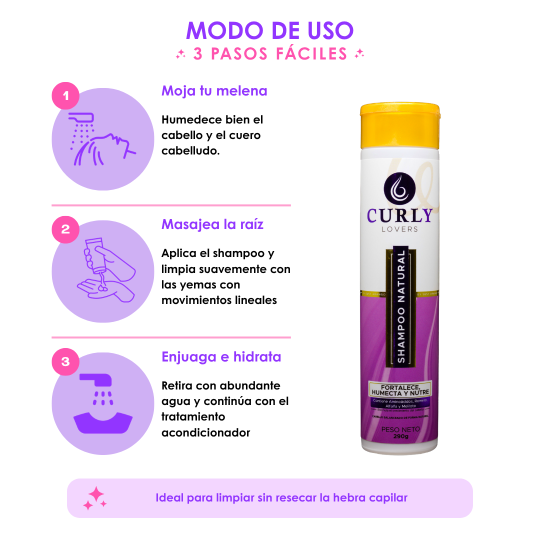 Shampoo natural Curly Lovers