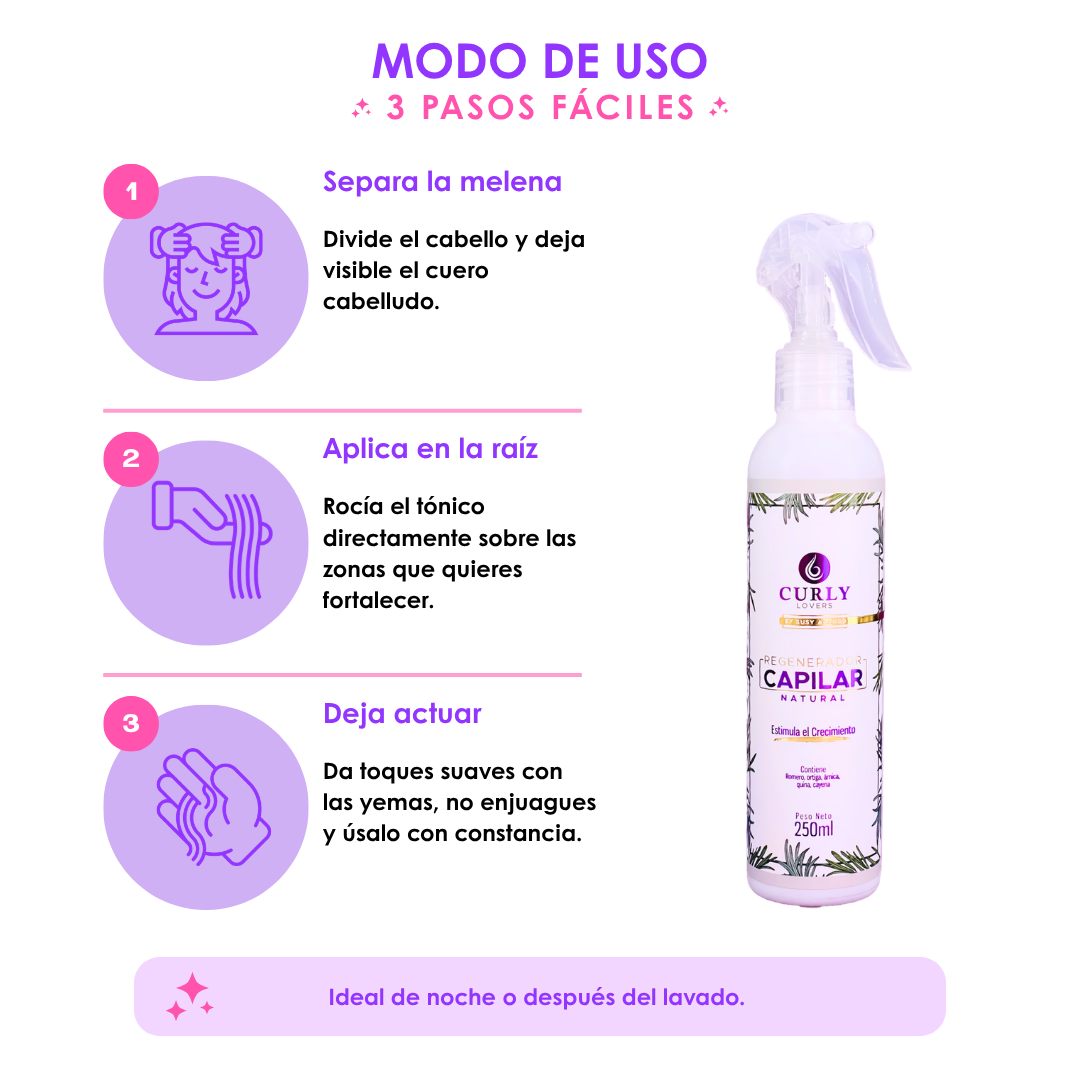 Tónico Regenerador Capilar Curly Lovers