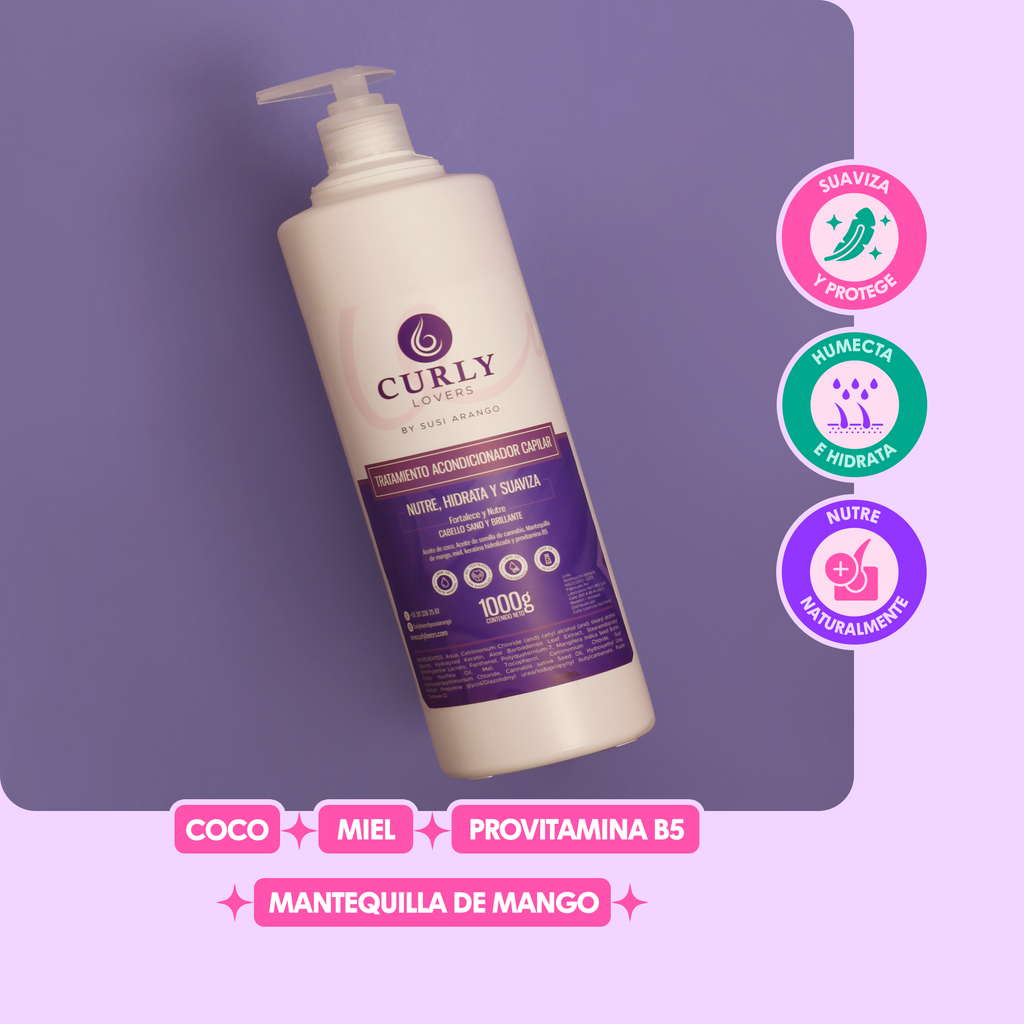 Tratamiento Acondicionador Litro Curly Lovers