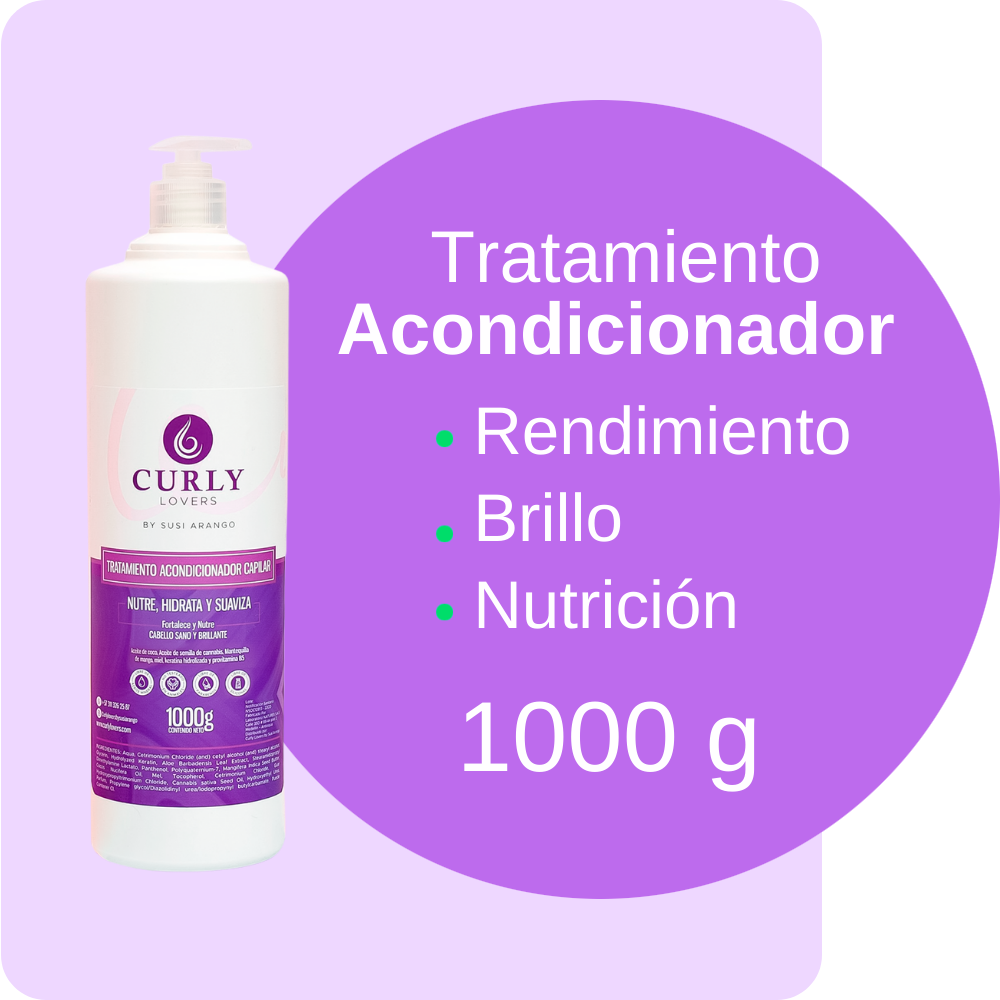 Tratamiento Acondicionador Litro Curly Lovers - Imagen 4