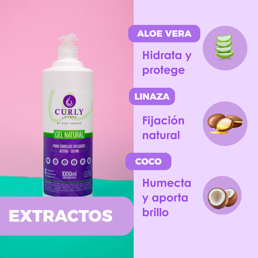Gel Para Cabello Delgado Litro - Imagen 6