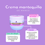 Crema para peinar mantequilla de mango - Imagen 9