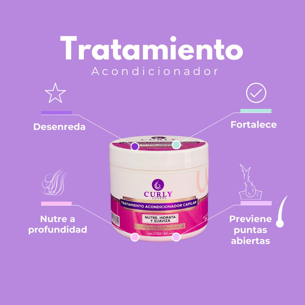 Tratamiento acondicionador natural Curly Lovers - Imagen 3