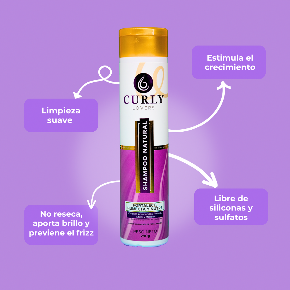 Shampoo natural Curly Lovers - Imagen 6