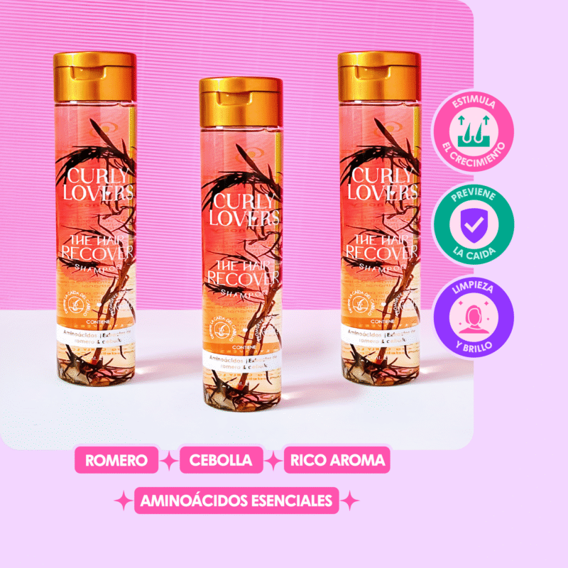 Shampoo de romero y cebolla The hair Recover Shampoo de Curly Lovers